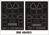 UH-1D Huey mask for Kitty Hawk 1:48 UH-1D Huey mask for Kitty Hawk 1:48