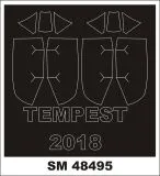 Tempest Mk.V mask for Eduard 1:48 Tempest Mk.V mask for Eduard 1:48