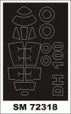 D.H. 100 Vapire mask for Special Hobby 1:72 D.H. 100 Vapire mask for Special Hobby 1:72