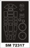 E-16A1 mask for Fujimi 1:72 E-16A1 mask for Fujimi 1:72