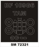 Bf 109G-6 mask for Tamiya 1:72 Bf 109G-6 mask for Tamiya 1:72