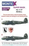 He 111P super mask for Revell 1:32