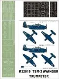 TBM-3 Avenger super mask for Trumpeter 1:32