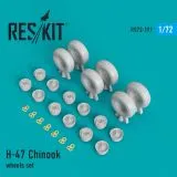 H-47 Chinook wheels set 1:72