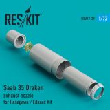 Saab 35 Draken exhaust nozzle 1:72