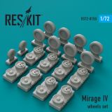 Mirage IV wheels set 1:72