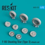 F-80 Shooting Star (Type 3) wheels 1:72