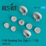F-80 Shooting Star (Type 4 T-33) wheels 1:72