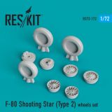 F-80 Shooting Star (Type 2) wheels 1:72
