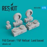 F4U Corsair / F6F Hellcat wheels 1:72