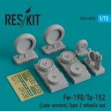 Fw 190/Ta-152 (Late version) Type 2 wheels 1:72