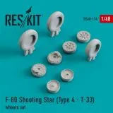 F-80 Shooting Star (Type 4 - Т-33) wheels 1:48