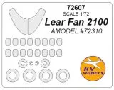 Lear Fan 2100 mask for Amodel 1:72