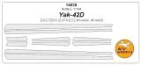 Yak-42D mask for Easter Express 1:144