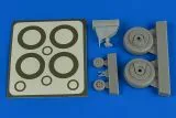 A-1H Skyraider wheels & paint masks 1:48 A-1H Skyraider wheels & paint masks 1:48