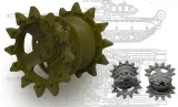 T-80 Drive sprockets 1:35 T-80 Drive sprockets 1:35