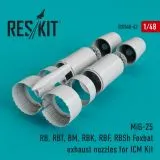 MiG-25RB exhaust nozzles for ICM 1:48