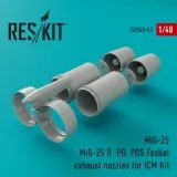MiG-25P exhaust nozzles for ICM 1:48 MiG-25P exhaust nozzles for ICM 1:48