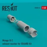 Mirage IIIC exhaust nozzles for EDUARD 1:48