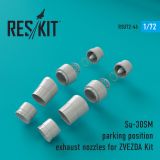 Su-30SM parking position exhaust nozzles 1:72