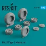 Me.262 Type 1 wheels set 1:72 Me.262 Type 1 wheels set 1:72