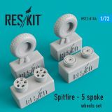 Spitfire - 5 spoke wheels set 1:72
