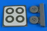 Spitfire Mk.IX wheels (3-spoke) & paint masks 1:48