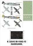 Bf 109G-10 super mask for Hasegawa 1:32