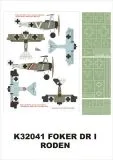 Fokker DR.I super mask for Roden P.2 1:32