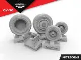 Su-30SM wheels set 1:72 Su-30SM wheels set 1:72