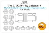 Typ 770K (W-150) Cabriolet F mask for ACE 1:72