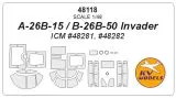 A-26B-15 / B-26B-50 Invader mask for ICM 1:48