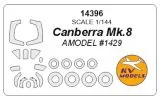 Canberra Mk.8 mask for Amodel 1:144