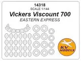 Vickers Viscount 700 mask for E.E. 1:144 Vickers Viscount 700 mask for E.E. 1:144