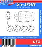 Su-27UB mask for Zvezda 1:72
