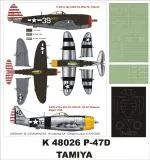P-47D Bubbletop super mask for Tamiya 1:48