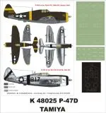 P-47D Razorback super mask for Tamiya 1:48