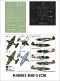 MiG-3 super mask for ICM/ ARK Models 1:48