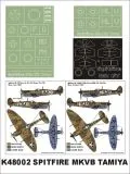 Spitfire Mk.VB Trop super mask for Tamiya 1:48 Spitfire Mk.VB Trop super mask for Tamiya 1:48