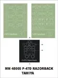 P-47D Razorback maxi mask for Tamiya 1:48