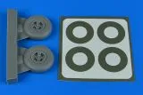 Spitfire Mk.IX wheels (4-spoke) & paint masks 1:32