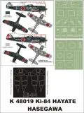 Ki-84 Hayate super mask for Hasegawa 1:48