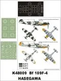 Bf 109F-4 super mask for Hasegawa 1:48 Bf 109F-4 super mask for Hasegawa 1:48