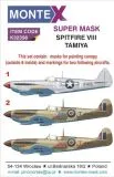Spitfire Mk.VIII super mask for Tamiya 1:32