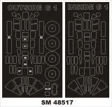 Fokker G-1 mask for Mikromir 1:48