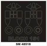 Bloch 151 mask for Dowa Wings 1:48