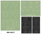 Fokker G-1 maxi mask for Mikromir 1:48 Fokker G-1 maxi mask for Mikromir 1:48
