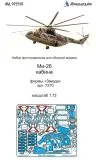 Mil Mi-26 cockpit detail set 1:72 Mil Mi-26 cockpit detail set 1:72