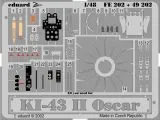 Ki-43 II Oscar P.E. set for Hasegawa (Zoom) 1:48