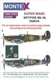 Spitfire Mk.Vb super mask for Tamiya 1:72